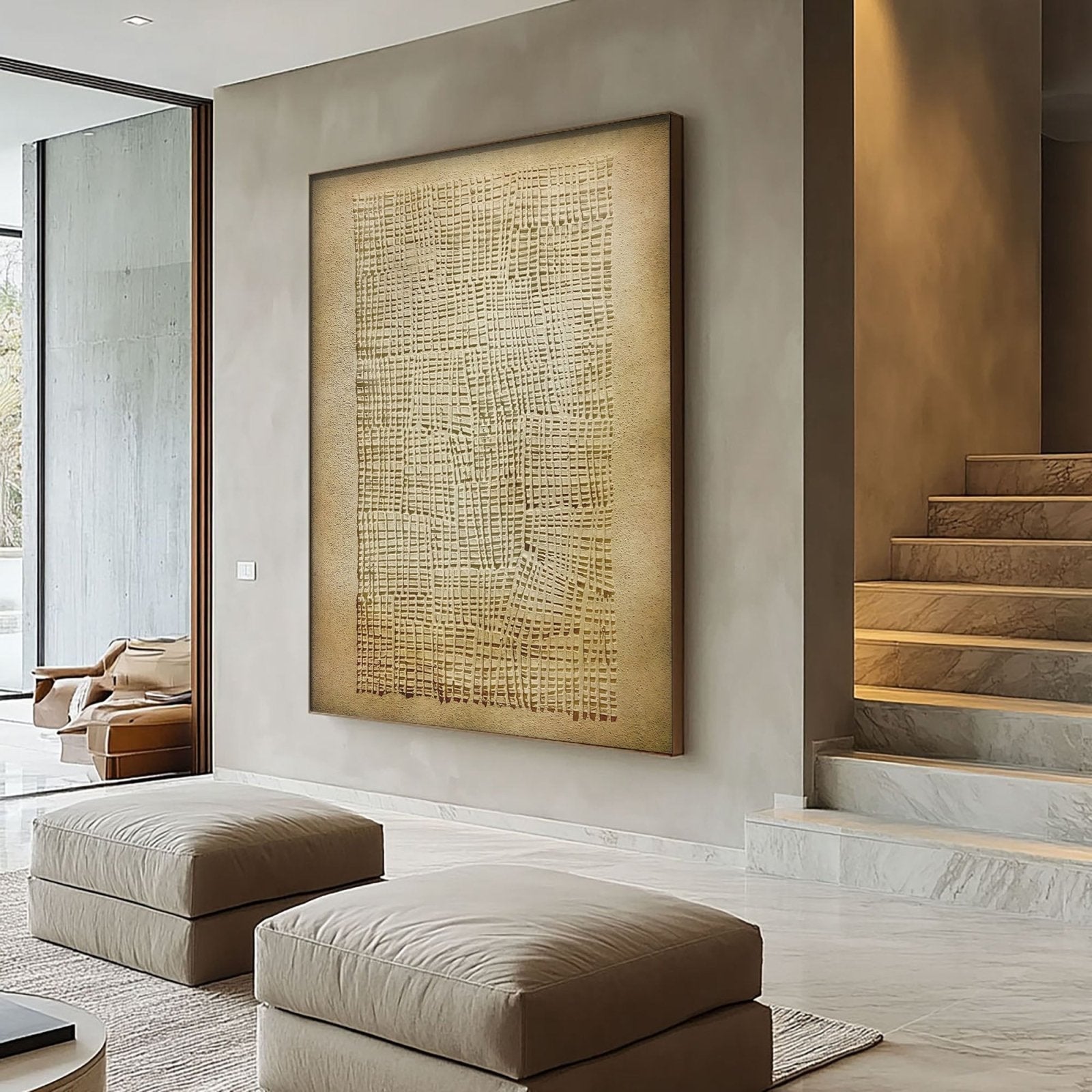 Wabi Sabi Painting "Woven Sand“